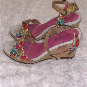 Sperry Floral Wedge Sandals